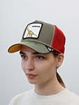 Бейсболка GOORIN BROTHERS арт. 101-0146 (оливковый / красный)